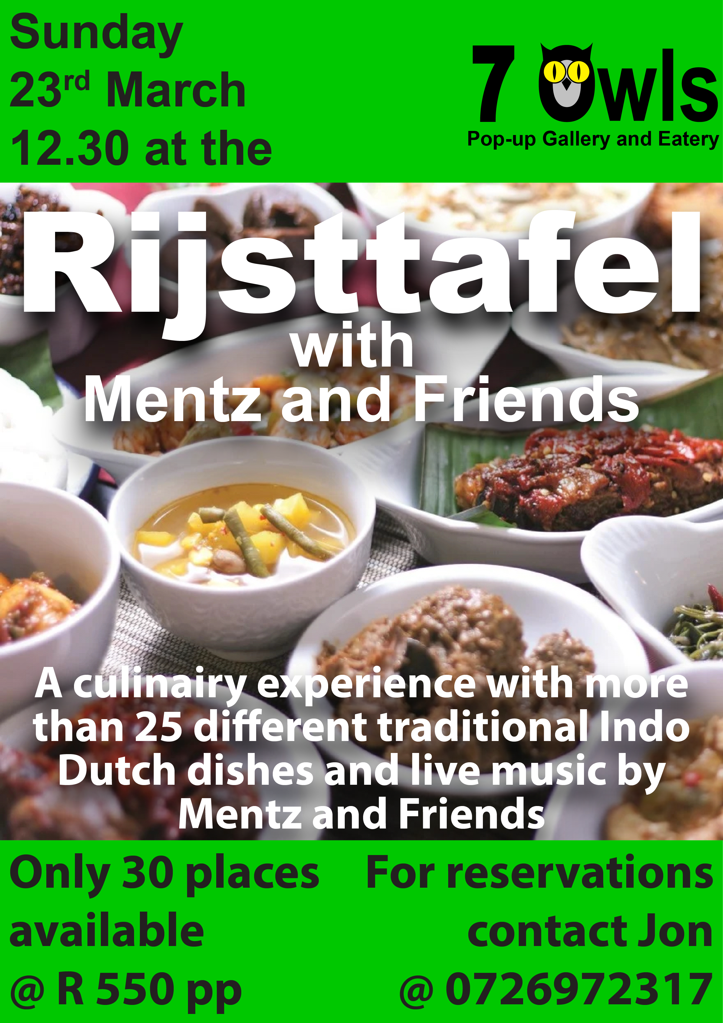 A Poster for the Rijsttafel even.